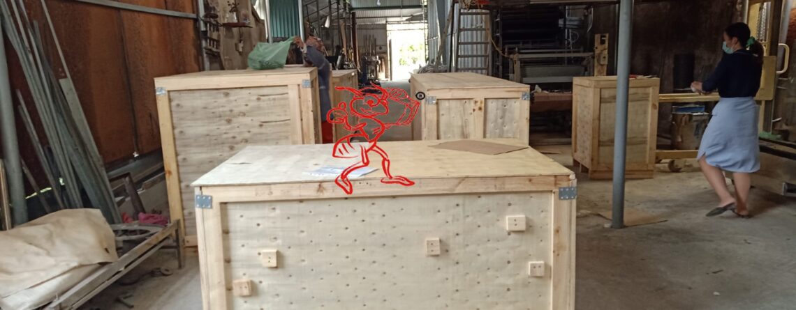 Đóng thùng gỗ lô hàng máy móc tại Đông Anh Hà Nội