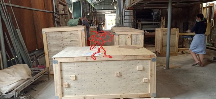 Đóng thùng gỗ lô hàng máy móc tại Đông Anh Hà Nội