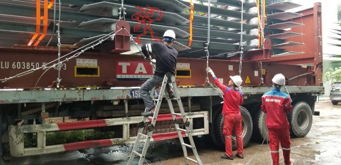 đóng gói hàng kết cấu thép